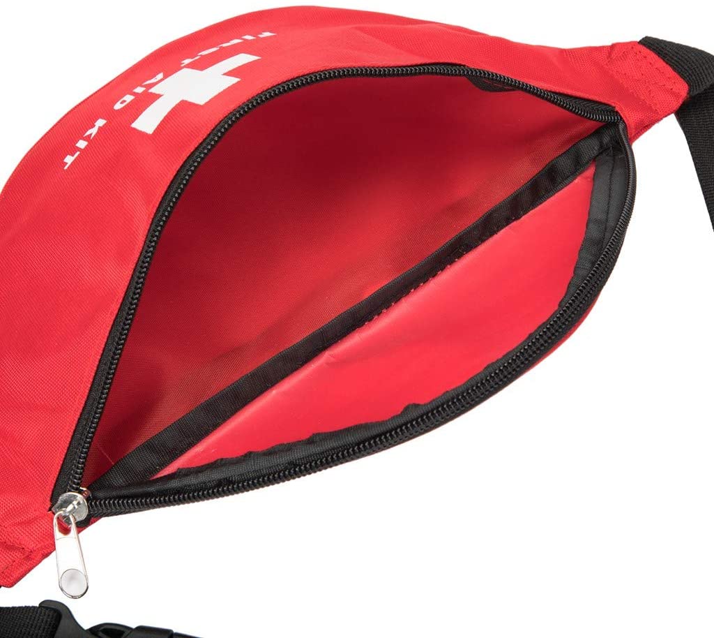 Travel Sports Red Fanny Waist Empty First Aid Bag