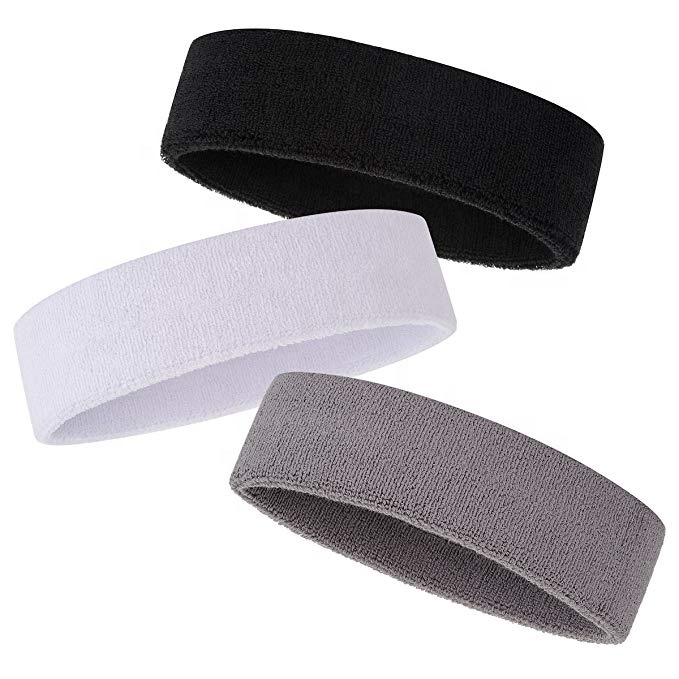 Customized Logo Printed Cotton Sports Headband in Assorted Colors Buy