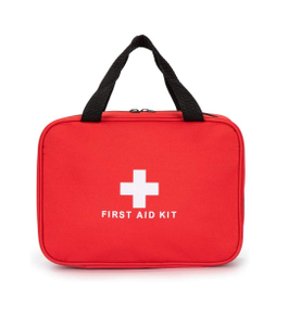 Promotional Empty Red Tote First Aid Bag for Travel Car Home