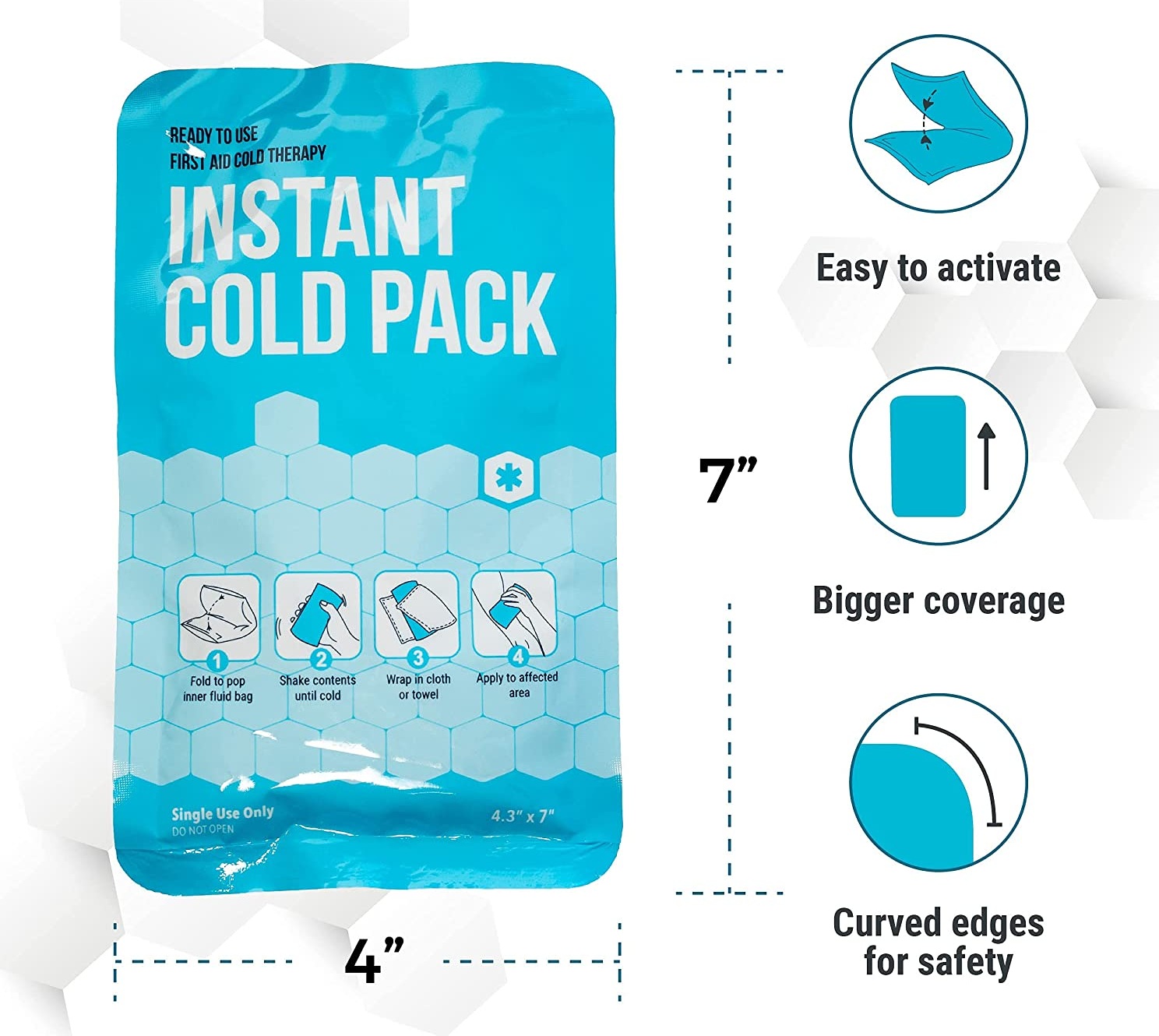 Emergency Single Use First Aid Instant Ice Pack for Swelling from China